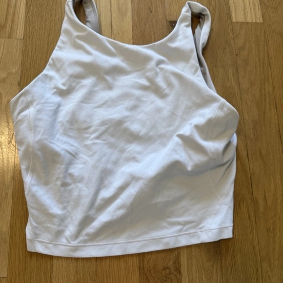 Lululemon Align Tank Cropped Length C/D Cup Size 6 white - Picture 5 of 5